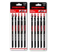 WERHE Set professionale lame per seghetto alternativo da 10 T744D 180mm - Lame extra lunghe per tagli precisi nel legno, compatibili con BOSCH, METABO, MAKITA & seghetti alternativi con attacco a T