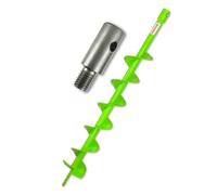 WERHE Trivella Ø 100 mm, Lunghezza 80 cm, Acciaio Pieno, M14 Adattatore