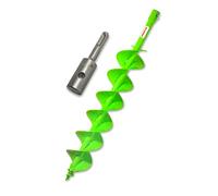 WERHE Trivella da terra 120 mm a doppia spirale - Acciaio robusto per piantumazione e recinzioni - Compatibile con adattatore SDS Plus - Precisa per professionisti e fai-da-te