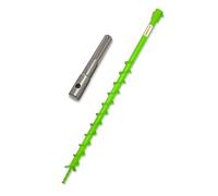 WERHE Trivella per terra 40mm con adattatore SDS Max - Acciaio robusto per piantumazione di alberi e costruzione di recinzioni - Compatibile con trapani comuni