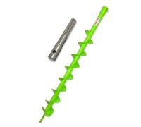 WERHE Trivella per terra 80mm con adattatore SDS Max - Acciaio robusto per piantumazione di alberi e costruzione di recinzioni - Compatibile con trapani comuni