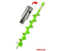 WERHE Trivella per Terreno 100 mm Singola con Adattatore M14, Punta per trapano