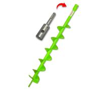 WERHE Trivella per Terreno 100 mm Singola con Adattatore SDS PLUS, Punta per tra