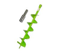 WERHE Trivella per Terreno 150 mm Singola con Adattatore HEX, Punta per trapano