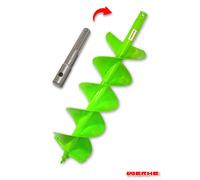 WERHE Trivella per Terreno 200 mm Doppia con Adattatore Max, Punta per trapano