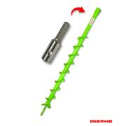 WERHE Trivella per Terreno 50 mm Singola con Adattatore HEX, Punta per trapano