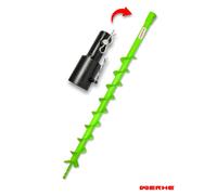 WERHE Trivella per Terreno 50 mm Singola con Adattatore Stihl, Punta per trapano