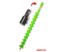 WERHE Trivella per terreno 60 mm doppia con adattatore Stihl, punta per trapano