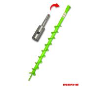 WERHE Trivella per Terreno 60 mm Singola con Adattatore SDS PLUS, Punta per trap