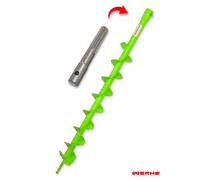 WERHE Trivella per Terreno 80 mm Singola con Adattatore SDS MAX, Punta per trapa