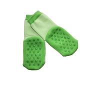 Weri Spezials ABS Calzini per Bambini con suola Antiscivolo, Colore: Verde, Taglia: 23-26 (3-4 anni), Doppia faccia ABS