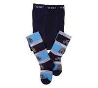 Weri Spezials Calzamaglia per Neonati e Bambini, Colore:Blu scuro, Taglia: 68-74 cm (6-9 mesi), "Monster Truck"