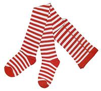 Weri Spezials - Collant da donna in cotone - Caldo e alla moda - in diversi modelli e varianti di colore. Bianco e rosso. 48/50 EU