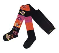 Weri Spezials - Collant da donna in cotone - Caldo e alla moda - in diversi modelli e varianti di colore. Farfalle di henné nero. 34
