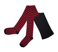 Weri Spezials - Collant da donna in cotone - Caldo e alla moda - in diversi modelli e varianti di colore. Nero e rosso. 52-54
