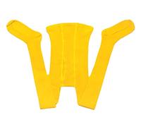 Weri Spezials - Collant da uomo con intaglio in cotone a costine, diversi colori, A coste gialle, Large