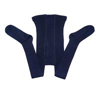 Weri Spezials - Collant da uomo con intaglio in cotone a costine, diversi colori, Costine marine, Small