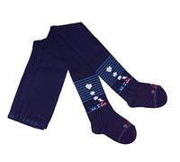 Weri Spezials - Collant per bambina, motivo: ferrovia, colore: blu scuro