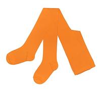Weri Spezials, collant per bambini e bambine, in tinta unita, in diversi colori alla moda, di cotone, mandarino, 74 cm