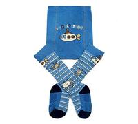 Weri Spezials Collant per gattonare per neonati e bambini, con rivestimento in ABS, mondo tecnico per bambini in diversi design, Submarine blu medio, 86 cm-92 cm