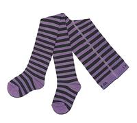Weri Spezials Collant per neonati e bambini con design a righe per ragazze e ragazzi in diversi colori., Lilla/antracite, 80-86