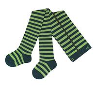 Weri Spezials Collant per neonati e bambini con design a righe per ragazze e ragazzi in diversi colori., Verde Scuro / Verde, 74 cm