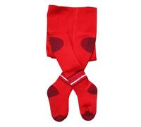 Weri Spezials Spugna Calzamaglia ABS per Bambini con suola Antiscivolo, Colore:Rosso, Taglia: 98-104 cm (3-4 anni)