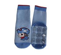 Weri Spezials Spugna Calzini ABS per Bambini con suola Antiscivolo, Colore: Blu, Taglia: 27-30 (5-6 anni),"Pirata"