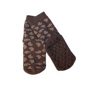 Weri Spezials Spugna Calzini ABS per Bambini con suola Antiscivolo, Colore: Grigio, Taglia: 19-22 (12-24 mesi), Paisley