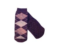 Weri Spezials Spugna Calzini ABS per Bambini con suola Antiscivolo, Colore: Lilla, Taglia: 19-22 (12-24 mesi), Rhombus