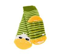 Weri Spezials Spugna Calzini ABS per Bambini con suola Antiscivolo, Colore: Verde, Taglia: 17-18 (6-9 mesi), Anatroccolo