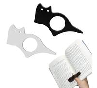 WERIGONI 2 pezzi fermagli per libri a forma di gatto, anello per la lettura del pollice, segnalibro, regalo e accessori per libri