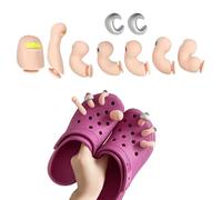 WERIGONI 9 Pezzi Decorazione per Scarpe con Dita dei Piedi Accessori Crocs Interessante Set di Decorazioni per Scarpe con Punta