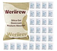 Weriirew Bustina essiccante in Gel di silice Resistente all'olio per Uso Alimentare, 150 Pacchetti Assorbi umidità Sacchetti deumidificatori per Alimenti, caffè, Pane, Vestiti, Scarpe, farmaci