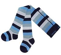 Werispezials - Collant di alta qualità per bambini e bambine, design a righe, in diverse varianti di colore, Marine Blockringel, 122 cm-128 cm