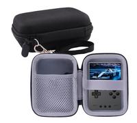 WERJIA Custodia rigida per il trasporto compatibile con TRIMUI Brick Hammer/TRIMUI Brick Retro console di gioco portatile, tasca in rete per cavo, scheda SD (nero)