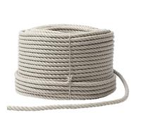 WERKA PRO Corda lunga Ø 16 mm 100 m - Uso universale - Polipropilene di qualità resistente alle intemperie - Rigida - Buona resistenza all'umidità - Corda spessa versatile - Beige