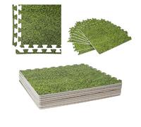 WERKA PRO dalle per Piscina Stampata in Erba 50x50cm Spessore 1cm 8 Pezzi