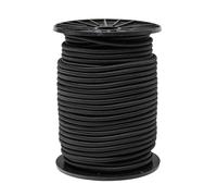 WERKA PRO Fibbia Elastica Nera Varie Lunghezze 6 mm x 50 Metri su Bobina