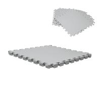 WERKA PRO Pavimento per Piscina Grigia 50x50cm Spessore 3mm 9 Pezzi