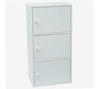 WERKA PRO Mobile Bianco con Porte 3 Porte (80 x 40 x 29 cm)