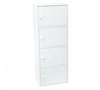 WERKA PRO Mobile Bianco con Porte 4 Porte (106 x 40 x 29 cm)