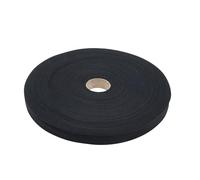 WERKA PRO Nastro in Serge di Cotone Nero 50 m 20 mm