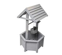 WERKA PRO Pozzo Decorativo in Legno 38x42x82cm