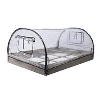WERKA PRO Quadrato da orto in Legno e Serra 120x80x50cm