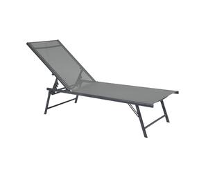 WERKA PRO Sedia a Sdraio Grigia Regolabile 5 Posizioni