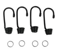 WERKA PRO Set di 4 Ganci e 4 Anelli, tenditore Elastico di Ø10mm
