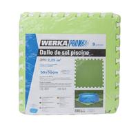WERKA PRO Set di 9 lastre da Pavimento per Piscina, 50 x 50 cm