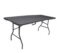 WERKA PRO Tavolo Pieghevole Rettangolare Grigio 180 x 74 x 74 cm