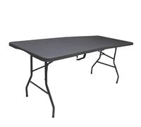 WERKA PRO Tavolo Pieghevole Rettangolare Grigio 239 x 74 x 74 cm